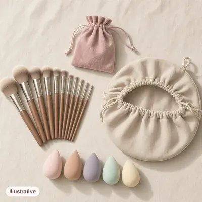 Illustration of the Brush & Bag Set