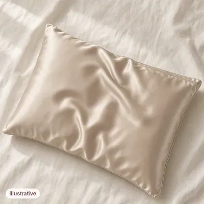 Illustration of the Satin Zip Pillowcase
